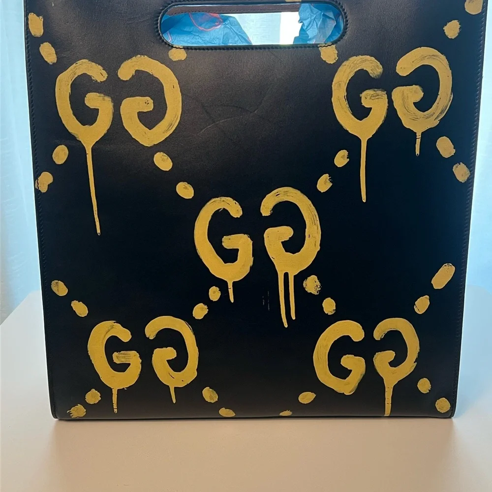 Gucci Black and Yellow Briefcase - Picture 3 of 15